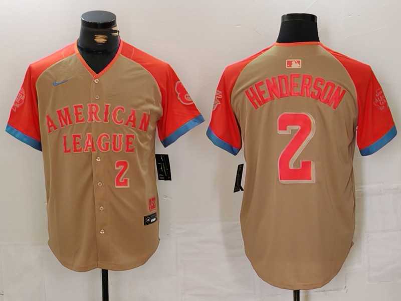 Mens Baltimore Orioles #2 Gunnar Henderson Number Cream 2024 All Star Limited Stitched Jersey->2024 mlb all-star->MLB Jersey